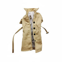 1/12 Scale Trench Coat Poseable with Internal Wire Miniature Duster British Style Poseable Doll Jacket for Collectors