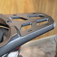 High Strength Rear Rack Bracket Corrosion-Resistant Rear Luggage Rack Weatherproof Motorcycle Cargo Carrier Sleek for Touring