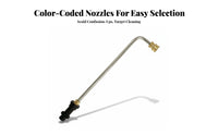 Leak-Proof Design Pressure Washer Extension Wand Stainless Steel Washer Wand for Car Detailers, DIY Enthusiasts