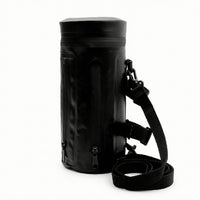 Structured Cylindrical Handlebar Bag Compact Bike Handlebar Bag Weatherproof Front Pouch Long-Lasting for Cyclists, Commuters