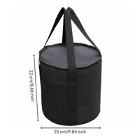 Cookware Organizer Bag Insulated Camping Storage Bag Wear-Resistant Large Capacity Outdoor Tote for Campers, Barbecue, Travel