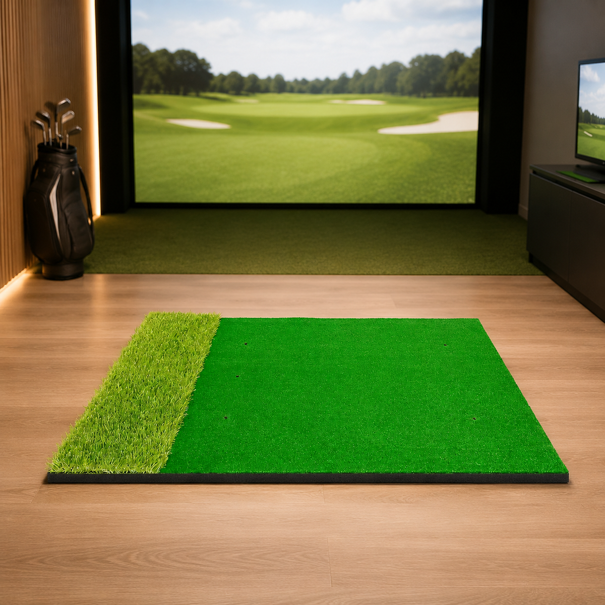 golf hitting mat