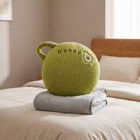 2-in-1 Pillow Blanket Wearable Pillow with Blanket Foldable Cushion for Car, Travel,