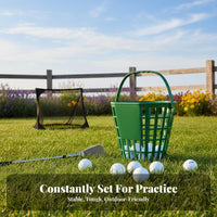 Golfs Balls Basket Driving Range Basket With Handle Golfs Balls Holder