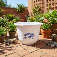 Large Plant Pot with Saucer, Heavy resilient Pots for Outdoor Use, Floor Standing Indoor Planter Large Size Plant Pots Set