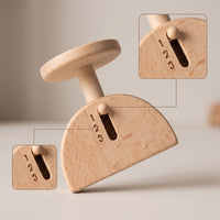 Toy Fruit Scale Natural Wooden Toy Scale Educational for Young Children