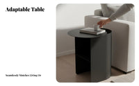 Modern Design C-Shaped Accent Table Minimalist aesthetic Nightstand Multi-Functional Household Furniture adaptable Use for Apartment Dwellers, Home Office Workers, Homeowners, Living Room, Bedroom, Small Spaces, Reception Area