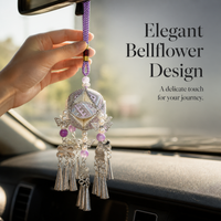 Guangxi Jingxi Zhuang Brocade Embroidered Hydrangea Bell Car Hanging Ornament Gift Box