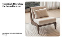 Modern Chinese Design Upholstered Couch and Coffee Table sturdy Wood Frame Sofa Set Minimalist visual appeal Living Room Furniture dense Cushioning for Villa Residents, homeowners, Interior Designers, Villas, Large Homes, Lounge Area, Home