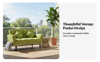 Removable and cleanable Cover Armless Two-Seater Floor Sofa space-saving Design Armless 2-Seater Settee Minimalist design Small Couch inviting Feel for Apartment Dwellers, awayice Workers, Living Room, Bedroom, book corner corner, Playroom