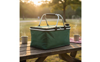 Foldable Outdoor Basket Lightweight Insulated Folding Basket Foldable Chiller Tote Waterproof Liner Large Capacity Food Tote