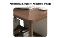Versatile Use 2-Tier Accent Table Space-Saving Design 2-Tier Side Table Spacious Tabletop Household Furniture Sturdy and Long-Lasting for Homeowners, Apartment Dwellers, Students, Living Room, Bedroom, Small Areas, Entryway