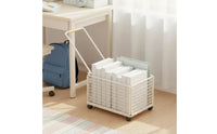 With Wheels Deskside Storage Trolley Large Capacity Rolling Book Cart Space-Saving Mobile Organizer Shelf Heavy Duty for Teachers, Library
