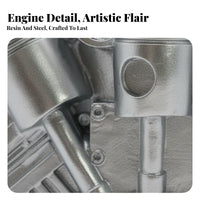 V8 Engine Mug Unique Gift Idea Car Automotive Beverage Container Cup Multi-Functional Decor 3D Mechanical Design Mug for Lovers, Men, Garage, Office