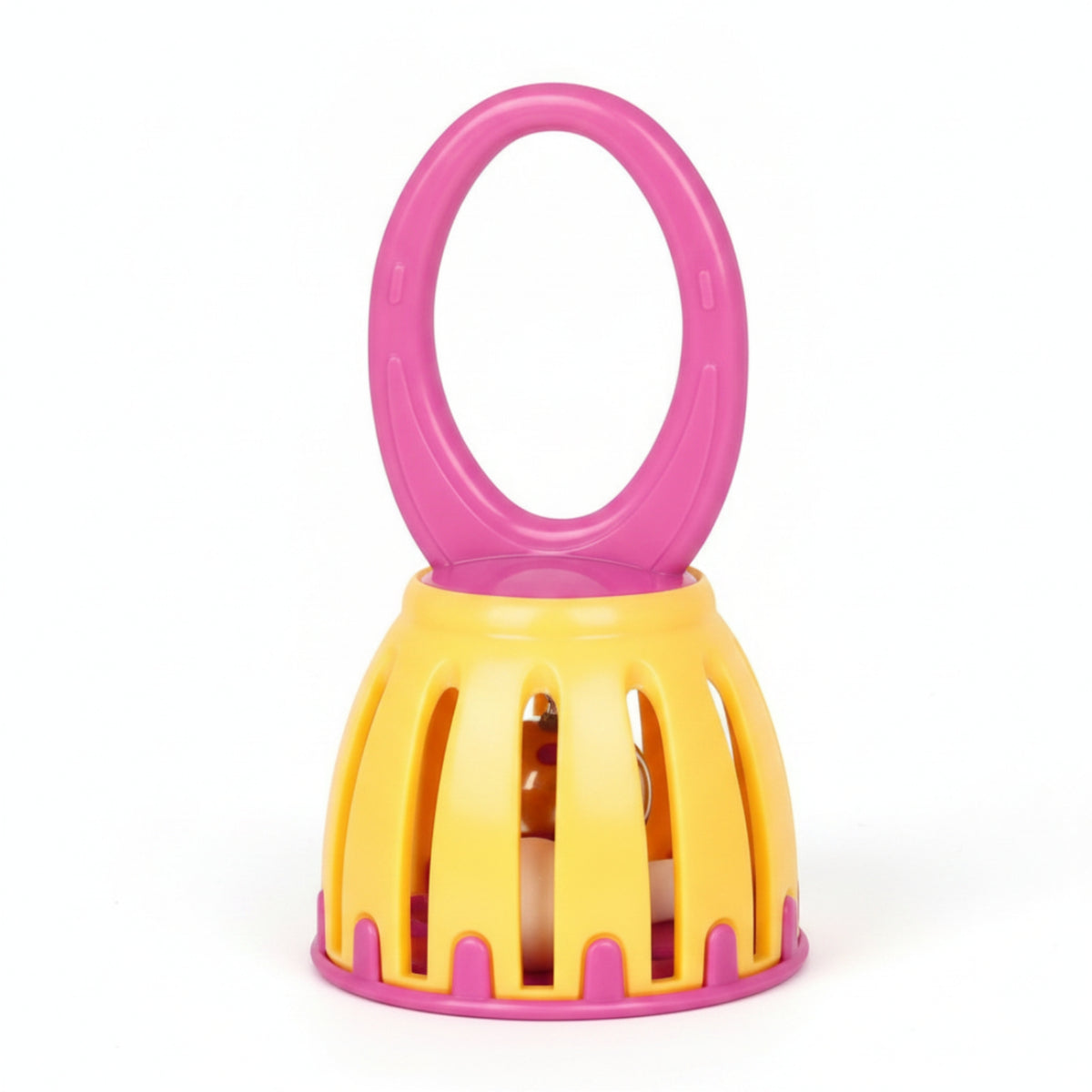 Handheld Music Toy Bell Detachable Cage-Style Bell Toy Slotted case Musical Instrument for Preschoolers