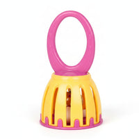 Handheld Music Toy Bell Detachable Cage-Style Bell Toy Slotted case Musical Instrument for Preschoolers