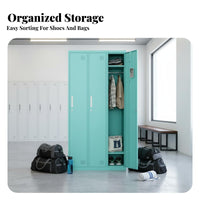 Powder Coated Finish Dormitory Wardrobe Rust-Resistant Gym Design Locker Large Capacity Steel Locker Cabinet for Students, Employees, Changing Room, School, Office