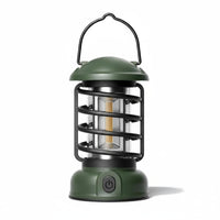 Dual-Power Power Supply Retro Camping Lantern Vintage Design LED Lantern Portable Hanging Camp Light for Emergency
