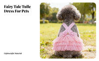 Cute Design Small Dog Summer Dress Layered Skirt Puppy Princess Dress Adorable for Special Occasions, Photo Shoots, Holidays