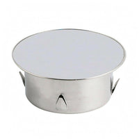 Flat Top Locking Tab Drain Cap Silver Finish Insert-Style Drain Stopper for Pipe Sealing