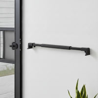 RV Door Handle Matte Black RV Grab Handle Entry Door Assist Bar Sturdy Recreational Vehicle Grab Bar Impact-Resistant