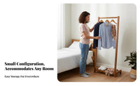 gratisstanding Design Angled Frame Clothes Rail with space-efficient-storageSaving Clothing Rack Easy Assembly Garment Stand Minimalist design for Students, Apartment Dwellers, homeowners, Bedroom, Dorm Room, Entrymethod, walk-through Closet