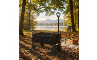 Foldable Wagon Cart Compact Collapsible Wagon Collapsible Utility Cart Portable Versatile for Campers, Camping