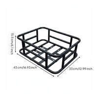 Luggage Rack with Mounting Plates Abrasion-Resistant Rear Cargo Rack Carrier for Electric Bikes, Motorcycles