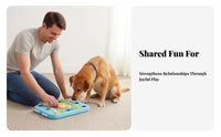 Dog and Cat Food Brain Teaser Squeaky Button Interactive Pet Brain Teaser Feeder