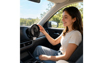 Compact Dashboard Fan Rotatable Mini USB Fan Lightweight Personal Cooling for Car Interior, Home Use