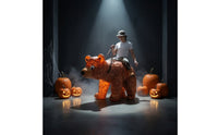 Inflatable Ride on Bear Costume Brown Riding Bear Costume Oversized Built-in Fan for Adults, Halloween