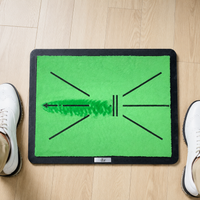 Golf Practice Mat For Practice 45x34cm Rubber Made Home Indoor Outdoor Compatible Training Tool