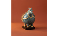 Decorative Horse Figurine Textured Horse Figurine with Base Elegant Sculpture for Art Collectors, Entryway Console