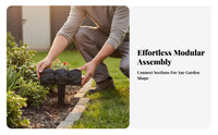 Plastic Ground Stake Fence Weather-Resistant for Gardeners, DIY Enthusiasts