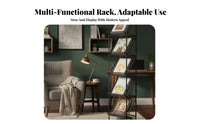 5-Tier Ladder shelving single-piece Floor-Standing 5-Tier Ladder Shelf Freestanding flexible for homeowners, Balcony