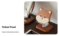 Sturdy Cartoon Dog Bookrest Multi-Purpose Adjustable Bookstand with Page Holders Book Stand Portable for Office Workers, Musicians, School, Desktop, Desk, Library