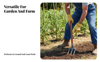 3-Tine Hoe Head Multi-Functional 3 Prong Cultivator Hoe Multipurpose Three-Prong Garden Pick for Farmers, Gardeners, Tilling Soil, Farming