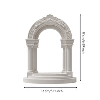 Waterproof Roman Column Aquarium Decor Realistic Roman Column Aquarium Ornament Small Miniature Archway Decorative for Tabletop Display