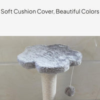 Cat Tree Condo with Scratching Post and Plush Bed