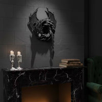 Dragon Wreath with Wing Textured Dragon Wreath Spooky for Bedroom
