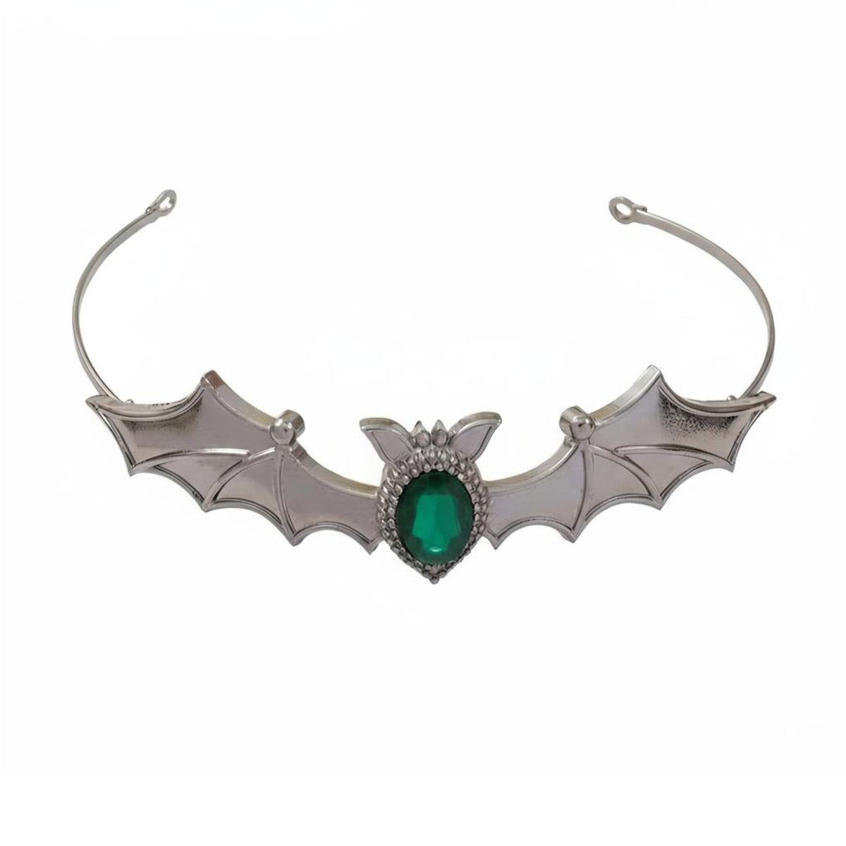 Halloween Dark Bat Crystal Alloy Headband, Party Costume Accessory
