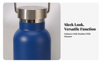 Large Capacity Double Wall Vacuum Bottle Leak Proof Wide Mouth Sports Bottle Sweat-Dry for Outdoor Enthusiasts, Adults, Travel, Gym, Camping