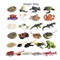 Easy-to-Clean Educational Toy Hand-Painted Animal Figurine Realistic Animal Miniature Plastic for Children, Toddlers, Collectors, Classroom, School Projects, Shelf Display