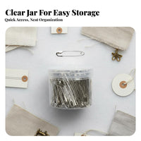 Secure Lock Safety Pin Sturdy and Long-Lasting Tagging Pin Thickened for Seamstresses, Homemakers, Household, Craft Room, Home Repair