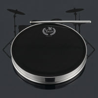 Single-Ply Drumhead Resonant Drum Skin Polyester Drum Head Replacement Long-Wearing for Drummers, Rehearsal