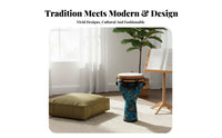 Mechanical Tuning Mechanically Tuned Djembe Easy to Learn Percussion Instrument Rich Sound Hand Drum Bright Tone for Beginners, Musicians, Music Class, Performances, Jam Sessions, Outdoor Gatherings
