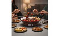 Tabletop Chocolate Melting Pot Versatile Electric Fondue Pot User-Friendly Chocolate Fondue Machine Simplified for Hosts, Families, Parties