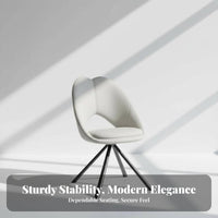 Nordic design Upholstered rotating Chair Modern Minimalist Design Upholstered rotating Seat Light Luxury Indoor Seating Ergonomic Backrest for Homeowners, Interior Designers, Office Workers, Dining Room, Restaurant, Kitchen, Bedroom