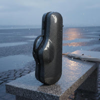 Shockproof Carbon Fiber Saxophone Case Lightweight Waterproof Alto Sax Case Soft Interior for Performance