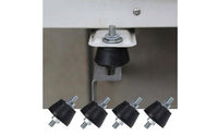 4 Pieces Air Conditioner Shock Absorbers Noise Reducing Rubber Vibration Isolators Rust-Resistant Screws Cooling Unit Anti-Vibration Feet